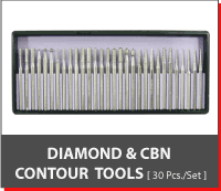 Diamond & CBN Contour Tools [30 Pcs,/Set]